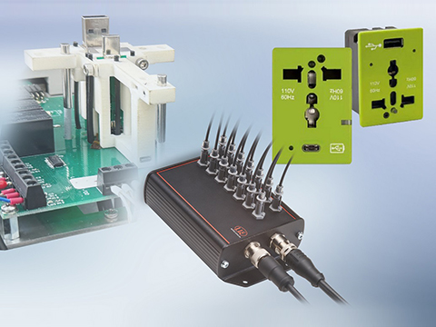 Measuring colour and intensity of LEDs on charging stations for aircraft cabins