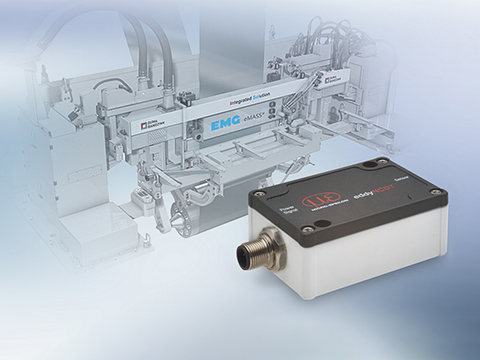 Eddy current system measures strip vibration in hot-dip coating systems